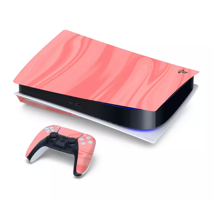 Autocolante ps5 acabamento rosa elegante - TenStickers