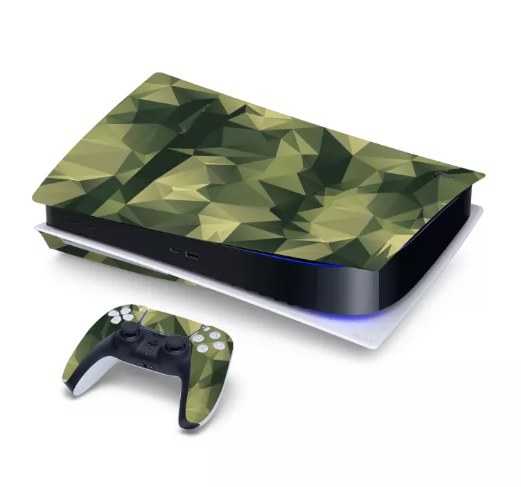 Autocolante ps5 capa camuflada para playstation - TenStickers
