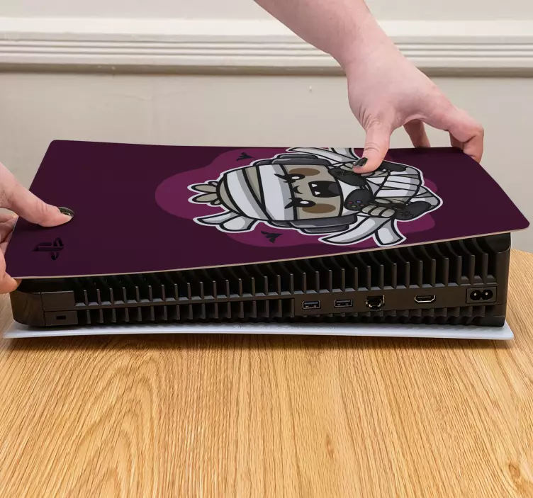 Autocolante ps5 design de controle super-herói - TenStickers