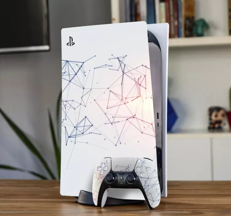 Autocolante ps5 estilo geométrico contemporâneo - TenStickers