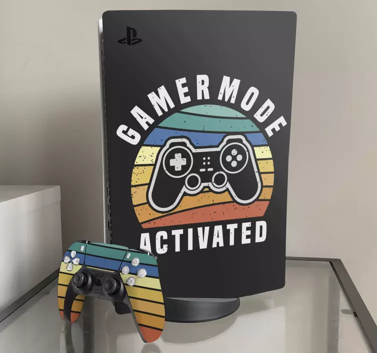 Autocolante ps5 modo gamer ativado - TenStickers