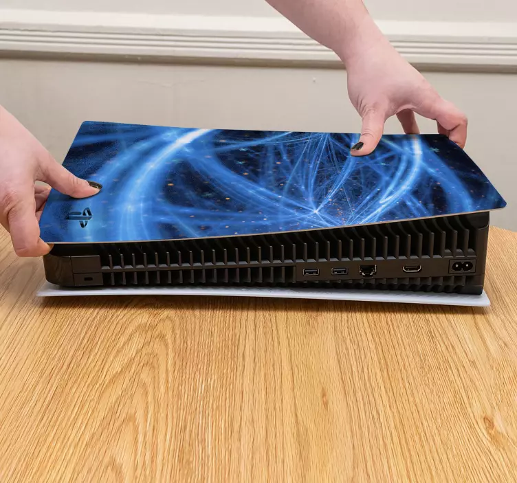 Autocolante ps5 padrões azuis místicos - TenStickers