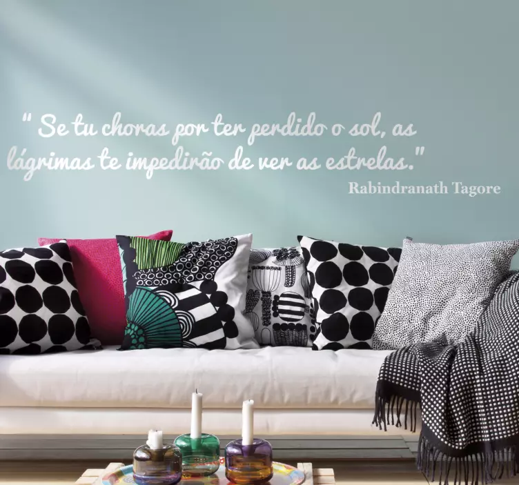 Autocolante Se tu choras por ter perdido o sol - TenStickers