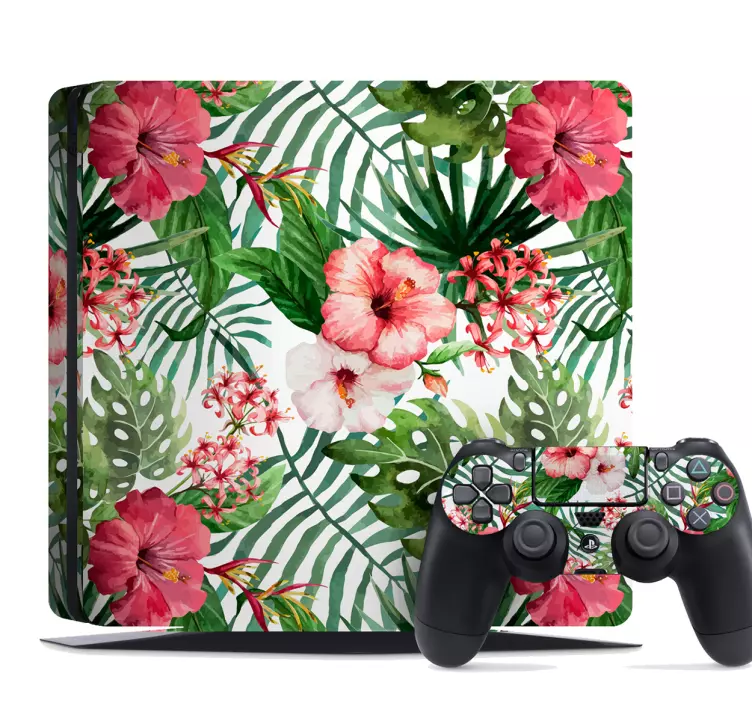 Autocolante Skin para ps4 ps4 selva tropical - TenStickers