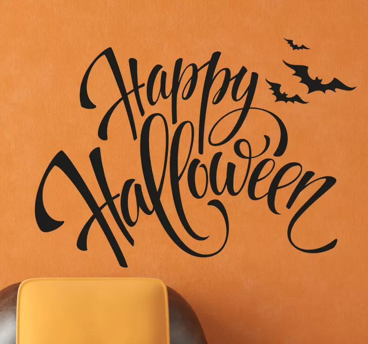 Autocolante texto Halloween - TenStickers