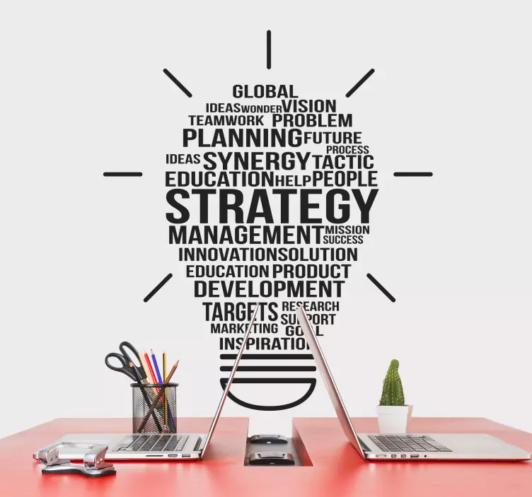 Autocolante texto ideias criativas agrupadas - TenStickers