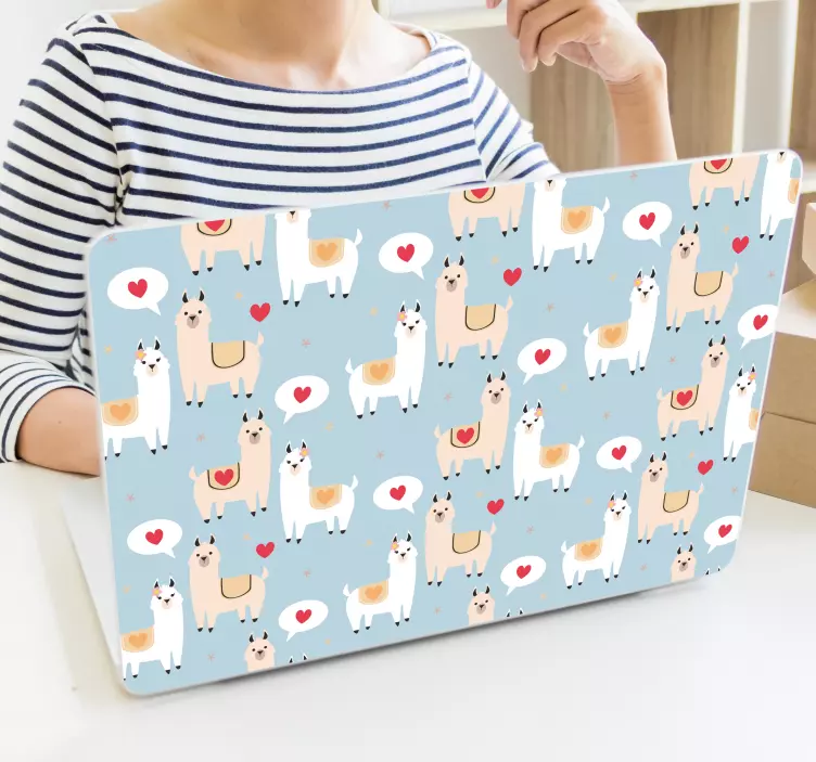 Autocolantes animais padrão lama - TenStickers