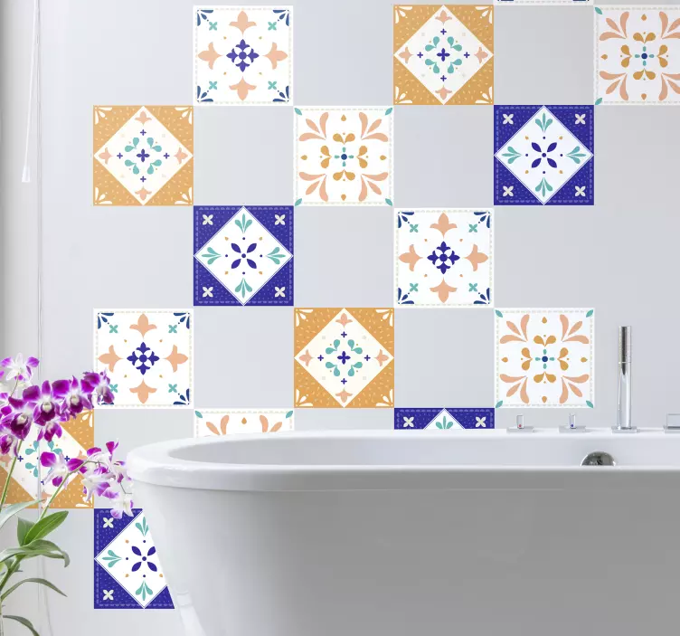Adesivos azulejos Paleta clássica - TenStickers