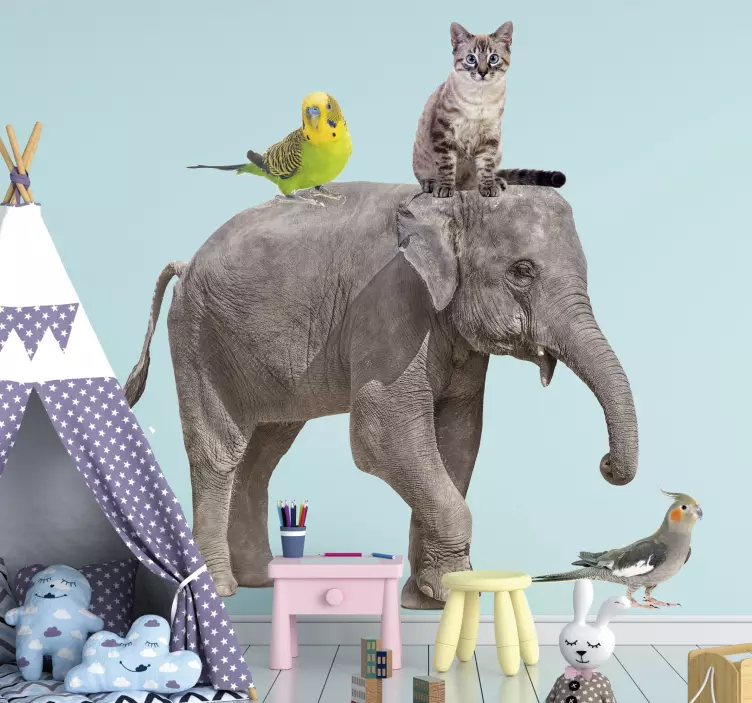 Vinil com animais selvagens Vários animais - TenStickers