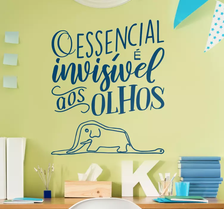 Autocolantes com texto frase principezinho - TenStickers