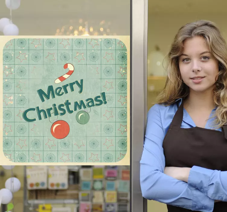 Autocolantes de banners feliz natal - TenStickers