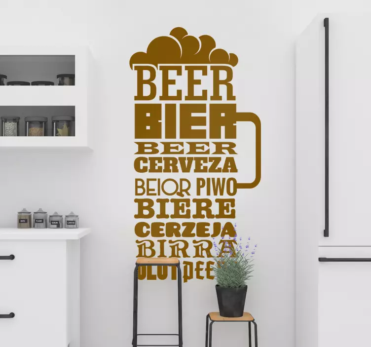 Autocolantes de bebidas Cerveja - TenStickers