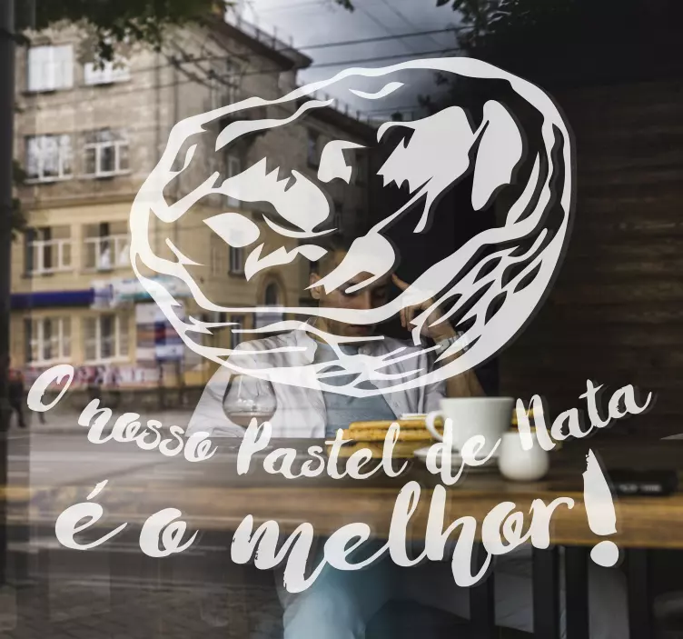 Autocolantes de comida Pastel de Nata - TenStickers