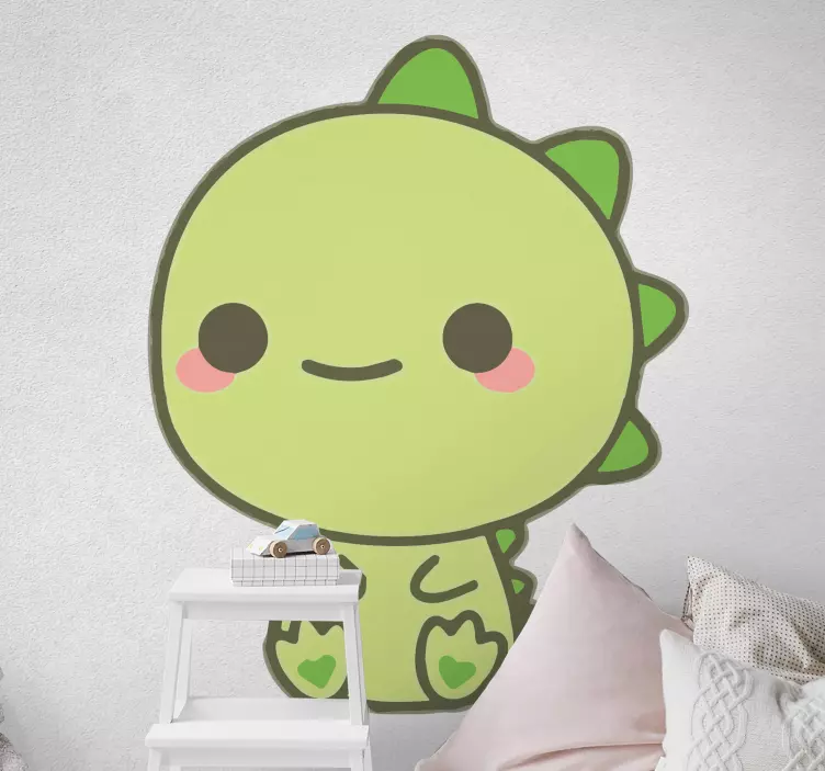 Autocolante Crianças dinossauros kawaii - TenStickers