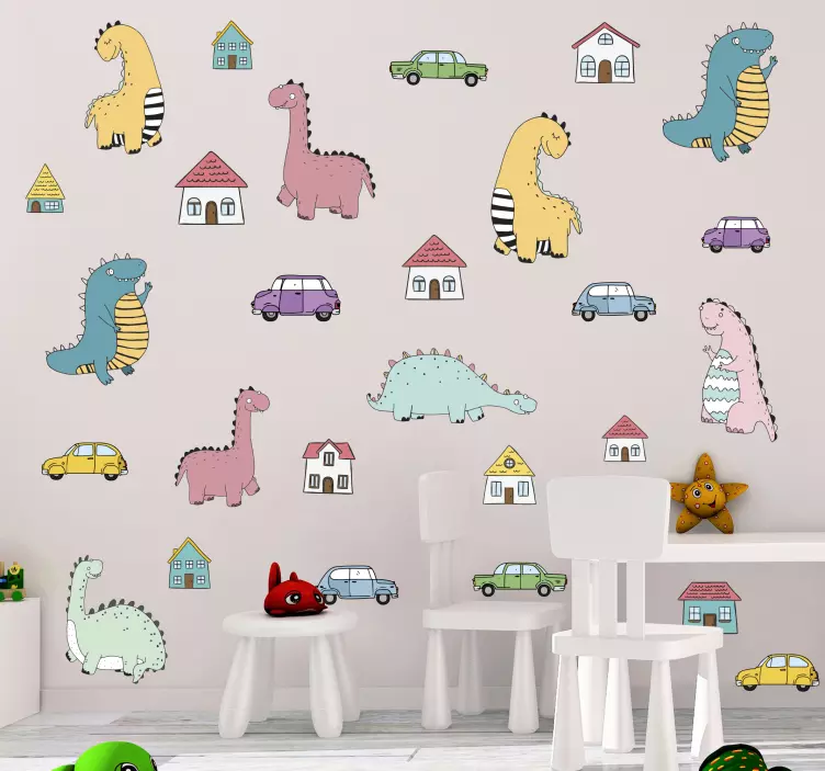 Autocolantes dragões e dinossauros Dinossauros - TenStickers