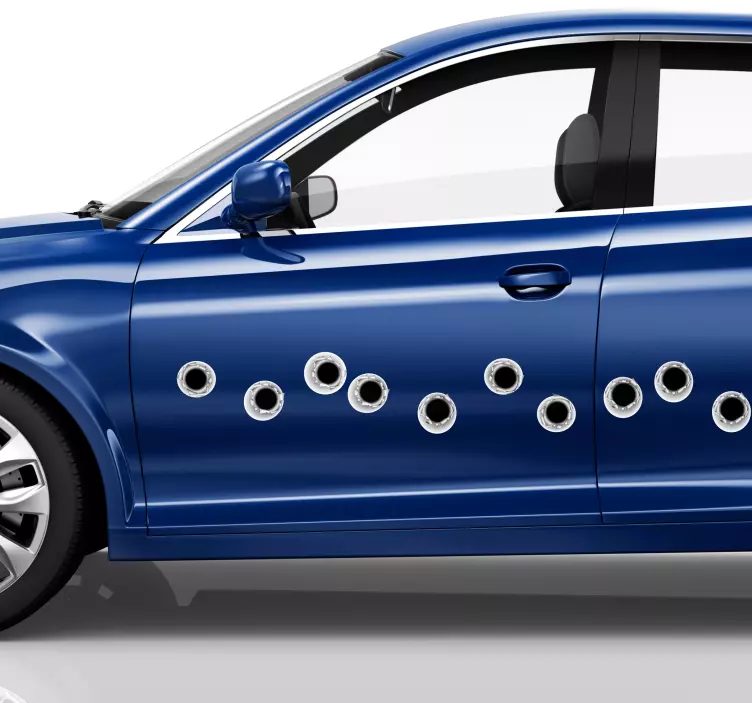 Autocolantes de efeitos visuais disparo balas - TenStickers