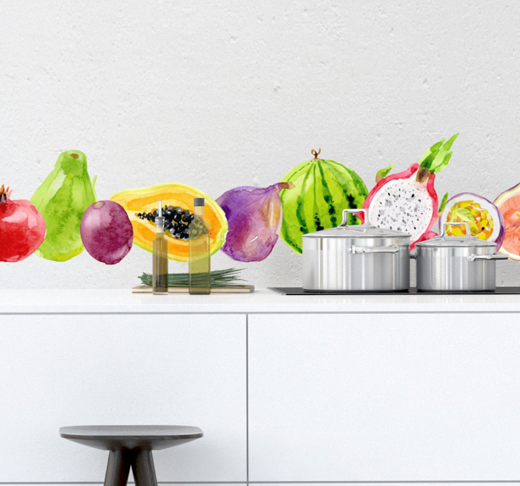 Autocolantes de Gastronomia frutas tropicais - TenStickers