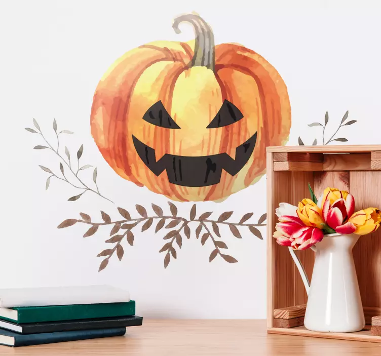 Autocolantes de halloween abobora - TenStickers