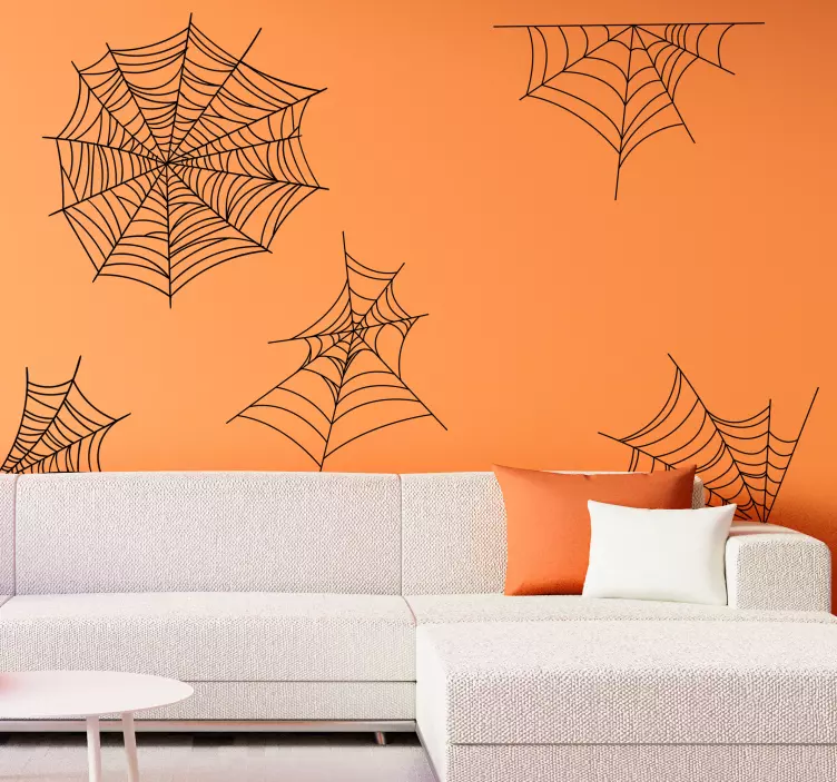 Autocolantes de halloween Pack Teias de Aranha - TenStickers