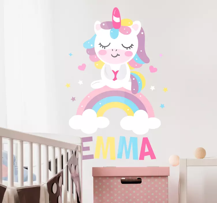 Autocolantes de ilustrações unicornio pastel - TenStickers