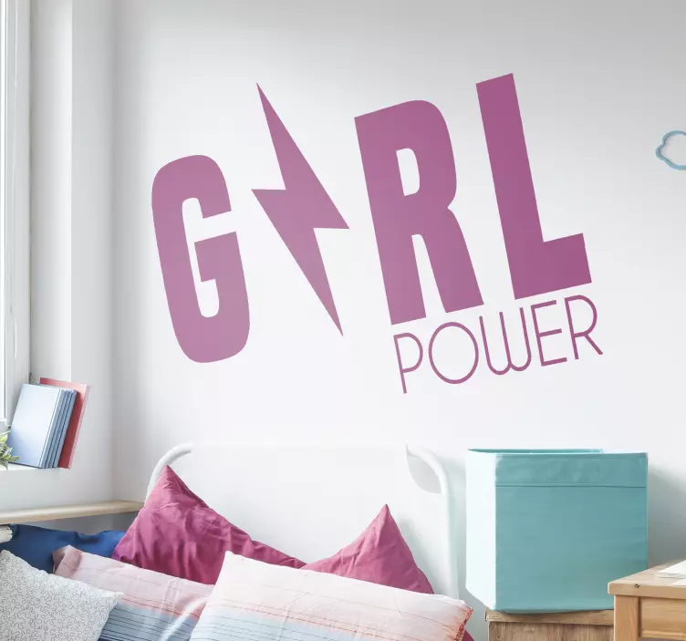 Autocolantes de motivação pessoal Girl Power - TenStickers