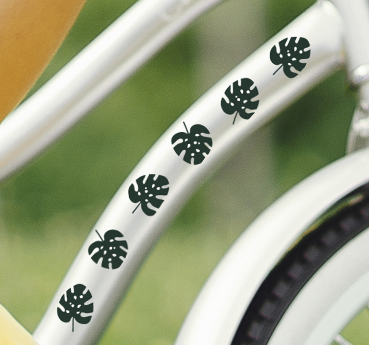 Autocolantes vinil para bicicletas Monstera - TenStickers