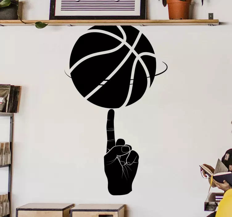 Autocolantes de Basquetebol Dedo de basquete - TenStickers