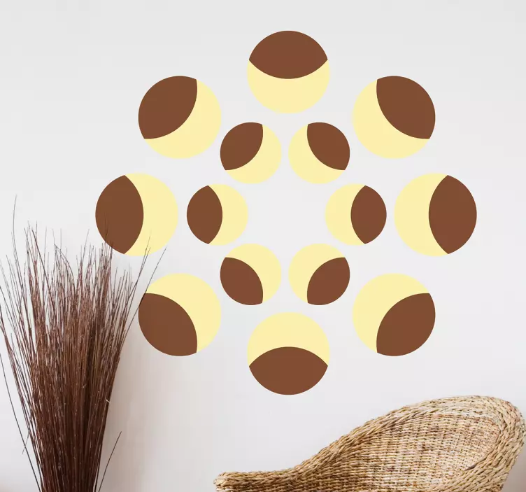 Autocolantes de ciência Fases da lua - TenStickers