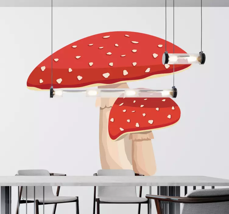 Autocolantes de Gastronomia Ilustração de cogumelo amanita - TenStickers