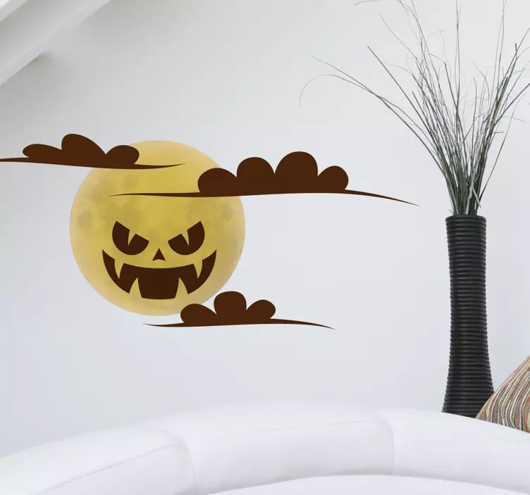 Autocolantes de halloween Lua cheia - TenStickers