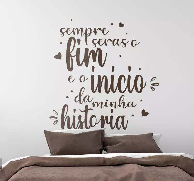 Autocolantes de letras de canções "história" - TenStickers