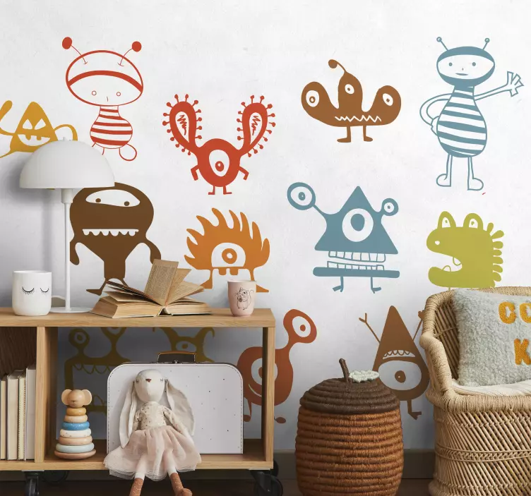 Autocolantes de Monstros Grupo de alienígenas - TenStickers