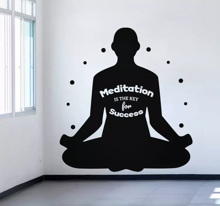 Autocolantes desporto Meditação de texto - TenStickers