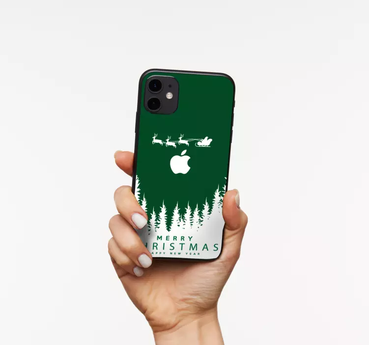 Autocolantes de Natal Feliz natal com cenários de natal - TenStickers