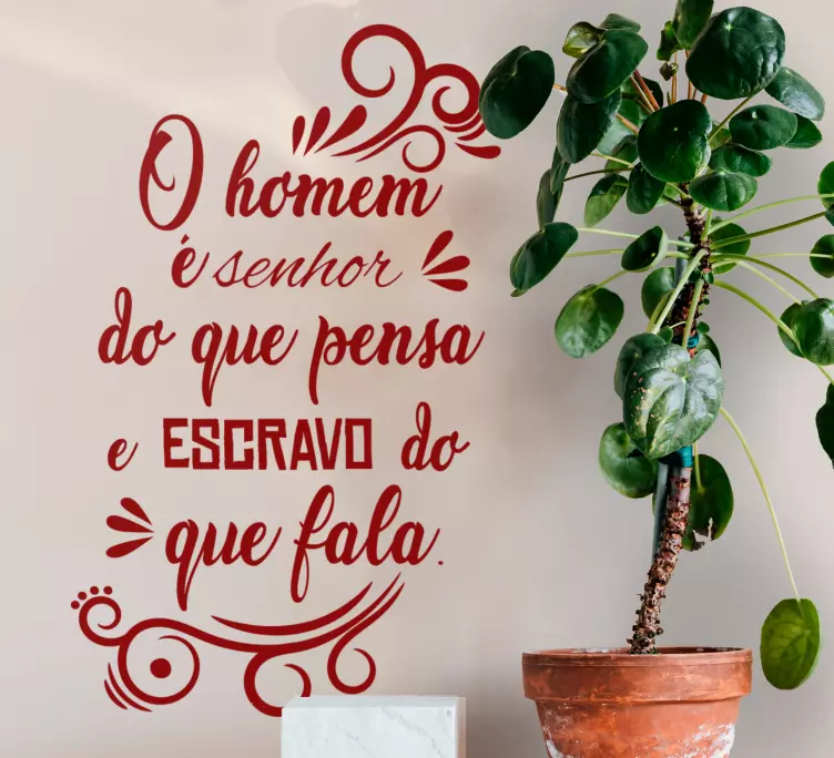 Autocolantes de provérbios populares Pensamento ditado popular - TenStickers