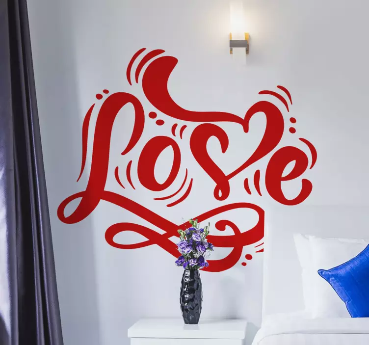 Autocolantes do Amor Citação de quarto de amor fofo - TenStickers