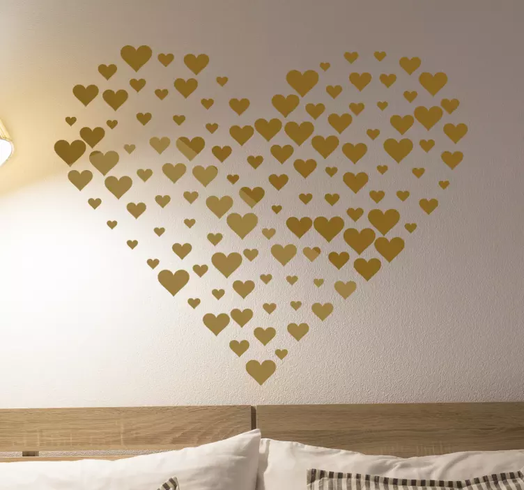 Autocolantes do Amor Coração de corações - TenStickers