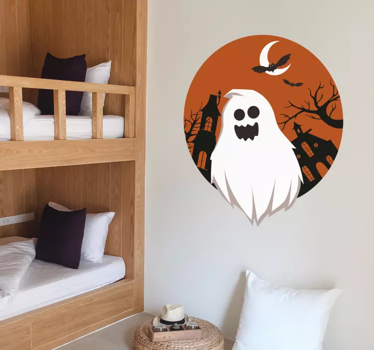autocolantes decorativos halloween fantasma - TenStickers