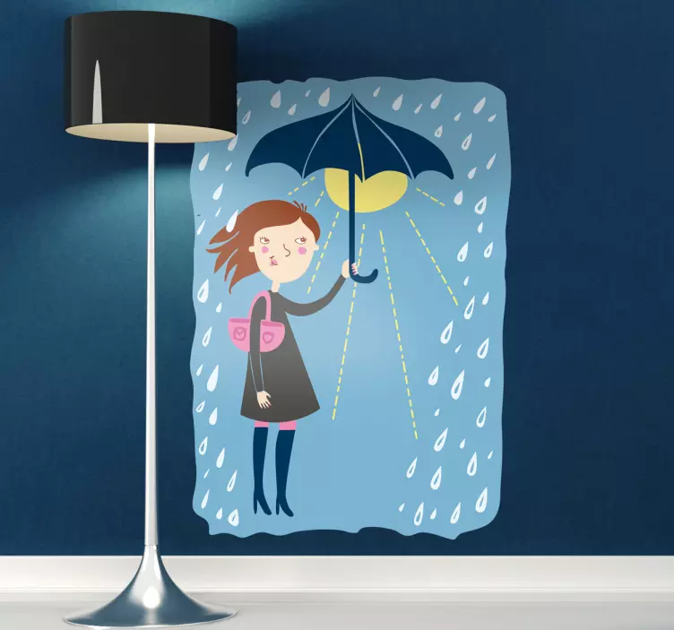 Autocolante infantil A chuva não me incomoda - TenStickers