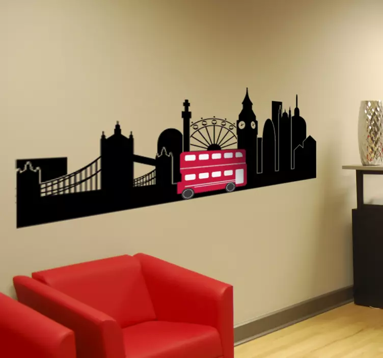 Autocolantes decorativos Londres em Silhueta - TenStickers