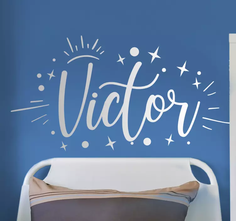 Autocolantes personalizáveis Estrelas com nome - TenStickers