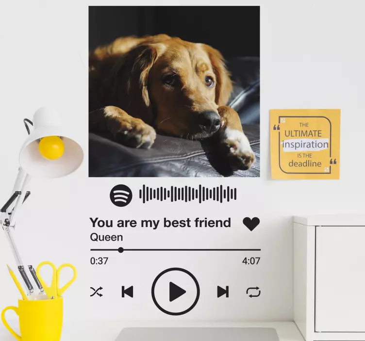 Autocolantes personalizáveis Spotify texto e imagem - TenStickers