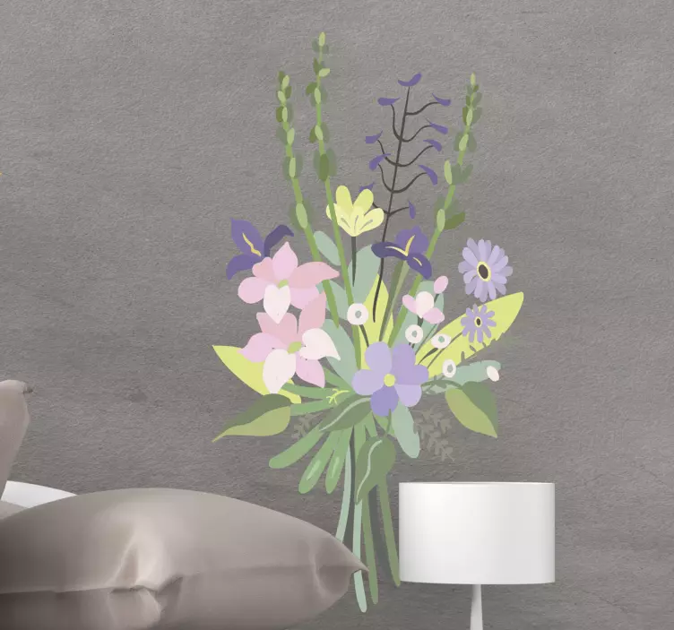 Adesivo decorativo flores Buquê de flores silvestres - TenStickers