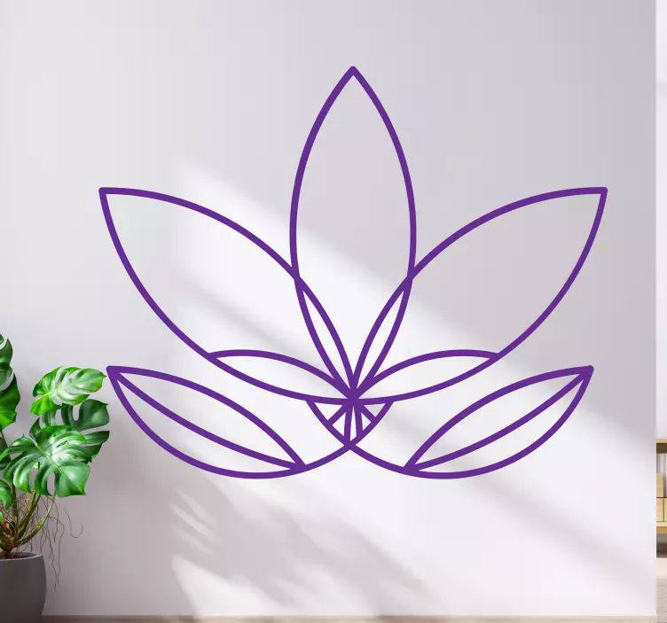 Adesivo decorativo flores Flor mandala loto - TenStickers