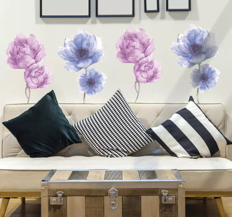 Adesivo decorativo flores Flores - TenStickers