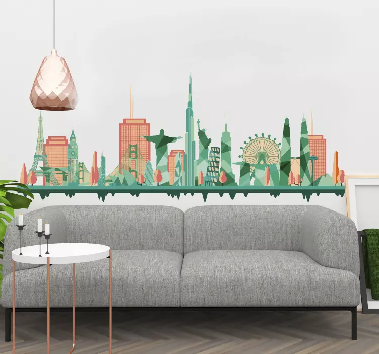 Autocolantes lugares Monumentos Famosos - TenStickers