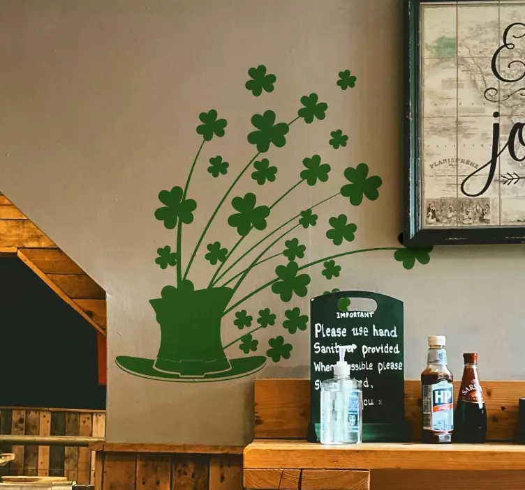 Autocolantes montras Chapéu St.Patrick’s Day - TenStickers