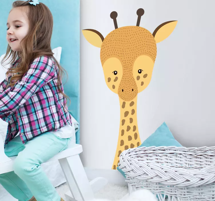 Autocolantes para casa desenho girafa - TenStickers