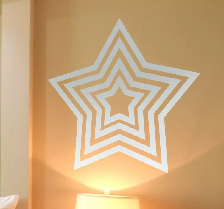 Autocolantes para casa Estrelas concêntricas - TenStickers