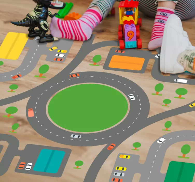 Autocolantes para casa jogo de carrinhos - TenStickers